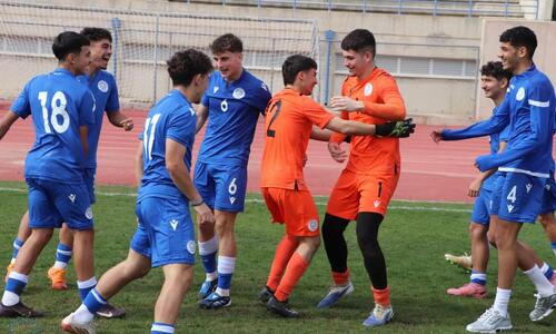Στιγμιότυπα από τον αγώνα Κύπρος - Ρουμανία (Κ-16) thumb