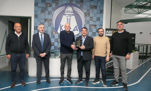  Συνάντηση με τον Πύρρο Δήμα και τον Πρόεδρο της Ευρωπαϊκής Ομοσπονδίας Άρσης Βαρών στον ΚΟΑ thumb