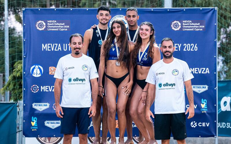 Δύο ασημένια μετάλλια για την Κύπρο στο MEVZA Beach Volleyball thumb