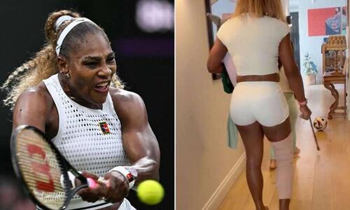 Αποσύρθηκε από το διπλό του Wimbledon λόγω τραυματισμού η Σερένα Ουίλιαμς thumb