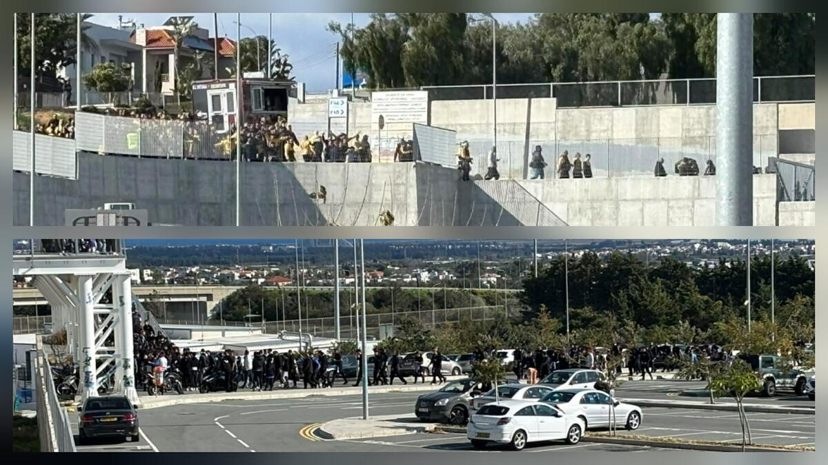Η άφιξη των οπαδών των δύο ομάδων thumb