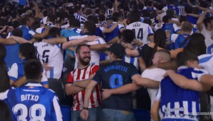 Η ιστορία του viral οπαδού της Μπιλμπάο μέσα στους φίλους της Σοσιεδάδ! thumb