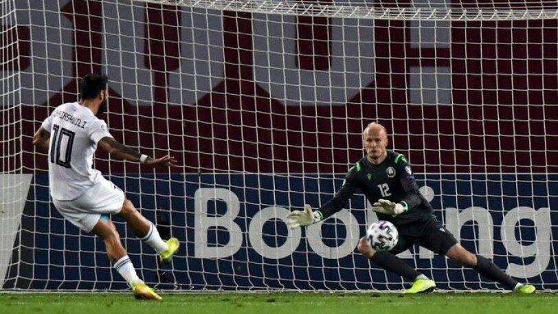 Γεωργία-Λευκορωσία 1-0: Ο Οκριασβίλι κράτησε ζωντανό το όνειρο του παρθενικού Euro thumb