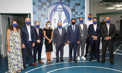 Η επίσκεψη του Υπουργού Αθλητισμού της Ελλάδας στον ΚΟΑ thumb