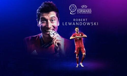 Champions League: Κορυφαίος επιθετικός ο Ρόμπερτ Λεβαντόφσκι thumb
