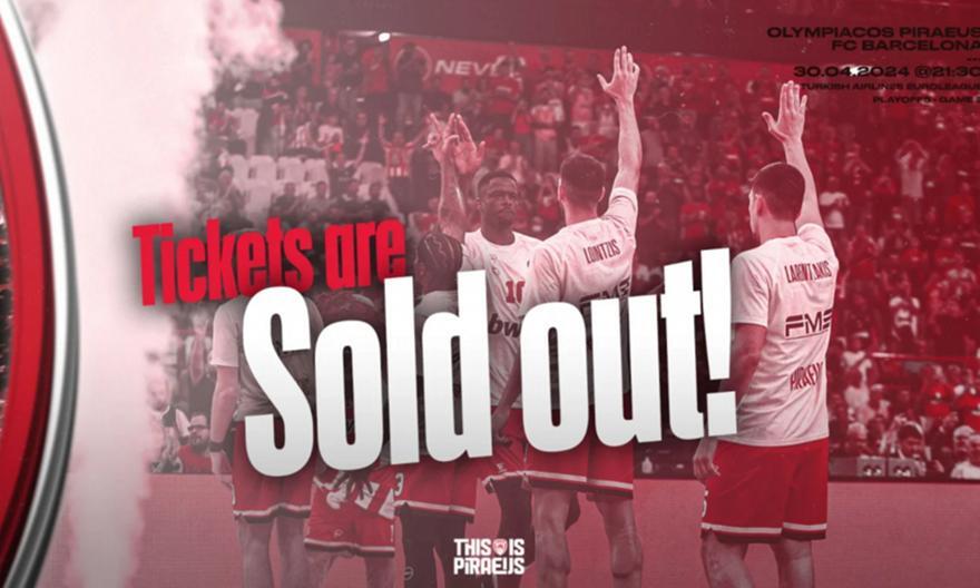 Sold out το ΣΕΦ μέσα σε λίγες ώρες για το Game 3 με την Μπαρτσελόνα! thumb