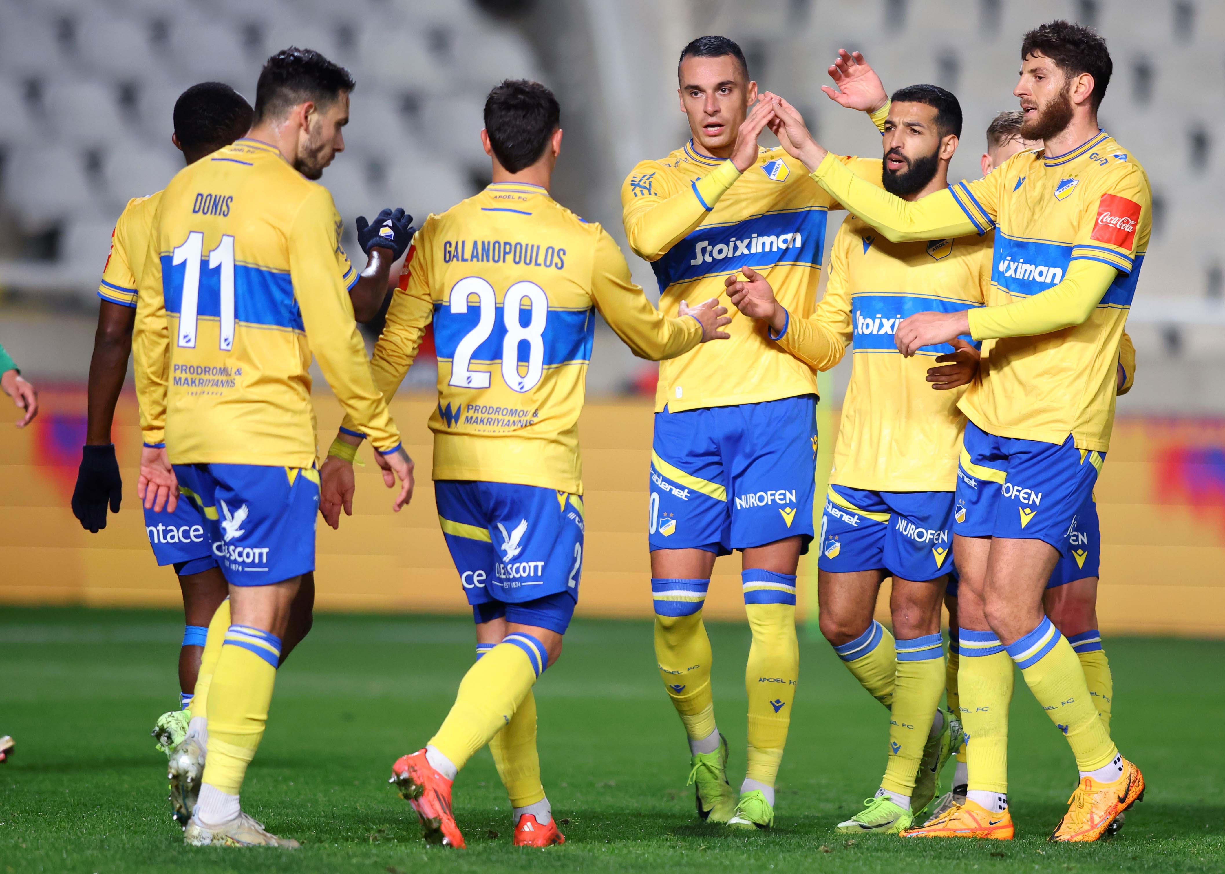 ΑΠΟΕΛ - Ομόνοια 29Μ 6-1: «Καθάρισε» την πρόκριση από το ημίχρονο thumb